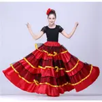 西班牙開幕舞大擺裙鬥牛肚皮表演舞台服裝萬聖節表演成人服裝紅黑禮服