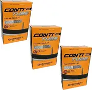 Continental Tour 28 700 x 32-47c Bike Inner Tubes - Presta 42mm Valve (Set of 3),Black