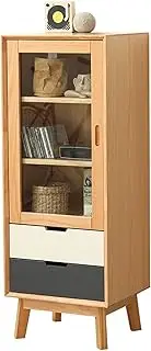 HASMI Drinks Cabinet Storage Wine Cabinet with Door and 2 Drawers, for Living Room, Home Office, Kitchen Bar Cabinet, xiangxiang2023