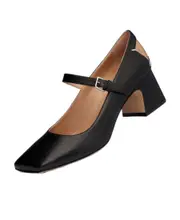 Four stitches décortiqué Mary-Janes 38 black