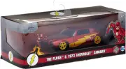 Jada Toys Flash Figurine + 1973 Chevrolet Camaro 1/32 Diecast Metal