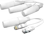 Jvjggag Ethernet Poe Splitter For Programmers, Network Splitter, Safe Lan Splitter, Stable Connection Poe Extender Smooth Video Streaming for Most Poe Switches Network Cameras