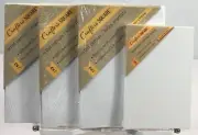 Crafter's Square Artist Canvas Panel Lot of 4 - 3 Panels 5x7 In & 1 Panel 4x6