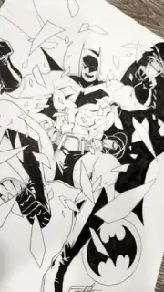 Original Batman Art By Travis Mercer