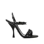 [Dolce & Gabbana] Dolce & Gabbana SANDALS H-HEEL RAYON LEATHER 41 IT