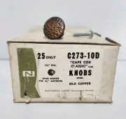 [Qty 18] National Lock Cape Cod Classic Steel Drawer Knobs 'Old Copper' C273-10D