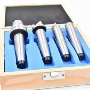 4Pcs MT2 Wood Lathe Turning Tool Spur Live Center Set Taper Wood Metalworking