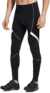 [Santic] Men's Cycling Bike Pants 4D Padded Long Bicycle Compression Tights Breathable Trousers