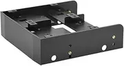 2.5/3.5 HDD/SSD to 5.25 Floppy-Drive Bay Computer Mounting Bracket Compatible with Standard 5.25inch Bay of PC Supports 7mm - 15mm 2.5inch HDD Floppy-Drive Adapter Bracket