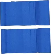 Kisangel 2Pcs Adjustable Back Support Belt for Relief Warm Lumbar Therapy Brace Sweat Absorbing Comfortable Fit Blue