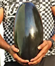 Huge 290MM Black Tormaline Crystal Healing Energy Stone Fengshui Quartz Lingam