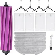 Fixbetter Accessories Kit for Eureka E20 Plus Robot Vacuum Cleaner, 1 Main Brush, 4 Filters, 4 Mop Pads, 4 Side Brushes, 1 Cleaning Brush
