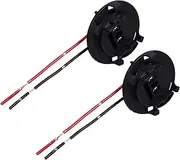 GANAZONO 2pcs Korean Headlight Stand Car Plastic Lamp Base Auto Light Bulb Base Headlight Bulb Automotive Part Car Supply Vehicle Supply Vehicle Part Head Light Holder Black Plastic