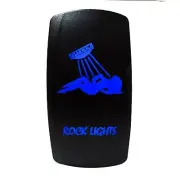 On/off Blue Rock Lights Rocker Switch LED backlit for Auto & Boat [5362A51]