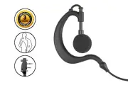 2-Wire SnapLock Ear Hook Earpiece and PTT Mic for Icom IC-F3G F4001 BC-100