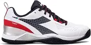 [Diadora] Men`s Blushield Torneo 2 AG Tennis Shoes White and Blue Corsair