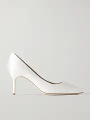 [Manolo Blahnik] Manolo Blahnik - Bb 70 Satin Pumps - Cream - IT40 IT 40 Cream