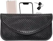 Key Fob Protector Case | Anti-Demagnetization Signal Blocker Pouch - Carbon Fiber Radiation-Proof Anti-Theft Bag for Key Fob