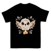 Owl Mail Of Leaves T-shirt