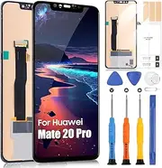 LCD Screen for Huawei Mate 20 Pro Display for Mate 20 Pro LYA-L09 LYA-L29 LYA-AL00 Touchscreen Digitazer Assembly Replacement Screen with Repair Kit (Black, Incell, No Fingerprint Unlocking)