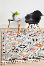 Rug Culture Grey Multi Soft Moroccan Rug