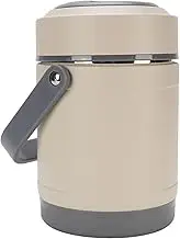 Electric Lunch Box, 2L Capacity Stainless Steel Heated Lunch Box for Soup, Rice, Vegetables, Portable Leakproof Food Warmer Lunch Container with Carry Handle for Home Office
