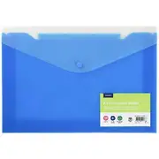 J.Burrows Recycled Tri Document Wallet Aqua