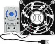 Kingke USB Cabinet 80mm Fan Quiet Cooling Fan Systems With 0-60℃ Temperature Control For Home Theater Cabinets Computer