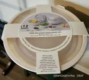 COOK WITH COLOR CWC 12 Piece Plastic Prep and Store Nesting Mixing Bowl Set