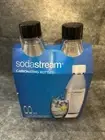 SodaStream Black Slim Carbonating Bottles Twin Pack, 1L Pack Of 2