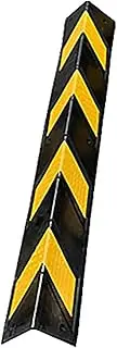 Rubber Corner Guard,Eye-catching Color,Strong and Durable Shock Resistance,Reflective Effect,Easy to Install,Suitable for Parking Lot,Factory,Warehouse (59in))