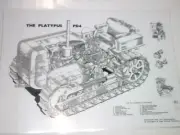 Platypus PD4 partitioned drawing B&W/laminated A3