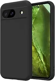 TR4U for Google Pixel 8a Case, Pixel 8a Silicone Case, Full-Body Protective Cover, Shockproof Phone Case for Google Pixel 8a 6.1" - Inch (2024) (Black)