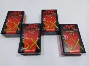 New 4 Pack JVC TC-20 SX VHSC Camcorder Video Tape Cassettes