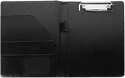 COHEALI Interview Portfolio Folder Pu Portfolio Binder Small Business Supplies Document Organizer Binder Metal Clips for Documents