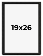 19x26 Shadow Box Black Rustic Barnwood Display Frame | 1.125 Inch Deep | 0.875