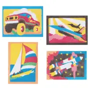 Sand Art Boards Getting There, Pack of 12