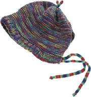 [LIFKOME] Caps Colorful Knitted Caps Yarn Women Autumn Hat Women Hat