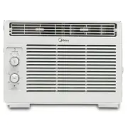 Midea 5,000 BTU 150 Sq ft Mechanical Window Air Conditioner, White, MAW05M1WWT