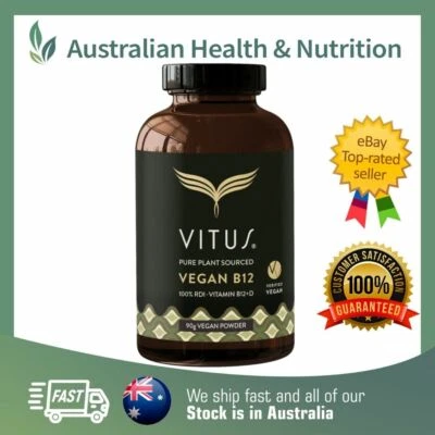VITUS PURE PURE PLANT SOURCED VEGAN VITAMIN B12 // CHOOSE SIZE + SAME DAY POST