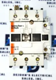 SPRECHER SCHUH CA3-72-480-N0 480V COIL 20HP/230V 50 HP/460V 3PH 90 AMP CONTACTOR
