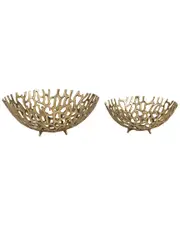 Sagebrook Home Set of 2 Cut-Out Trays