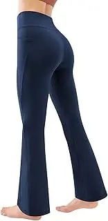 [Generic] Womens Yoga Pants High Waisted Bootleg Work Pants Soft Stretch Pants Cross Work Pants