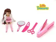 Enchanting Makeup Play Set with Doll and 4 Accessories - Perfect for Creative Pl