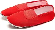 [ZHENSI] Women's Ballet Shoes Canvas Dance Slipper Slip-On Full Sole Yoga Shoes for Girls