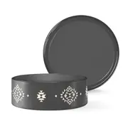 Fringe Studio Ceramic Charcoal Tribal Bowl - One Size