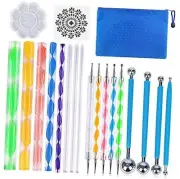 19PCS Mandala Dotting Tools Set with a Zipper Storage Bag for Painting Rocks,