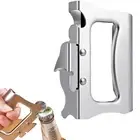 Manual Can Opener Stainless Steel Flat Bottle Openers Heavy Duty Cap Opener 2022