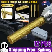12X Diamond Chainsaw Sharpener Burr Grinder Chain Saw Drill Bits 4.0 4.8 5.5mmAU
