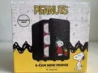 Peanuts Snoopy Puffer Jacket Puffy Coat Collectible 4L Mini Fridge Holds 6 Cans